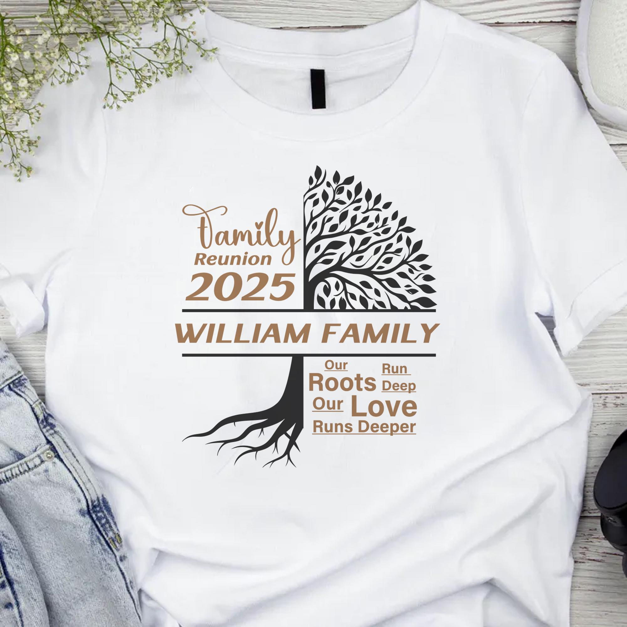 Family Reunion Tree SVG Bundle: Editable Names, Our Roots Run Deep ...