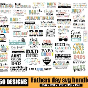 Vatertag SVG-Designs Bundle, Vatertag PNG-Designs, Bester Vater aller Zeiten, Bester Vater der Welt, glücklicher Vatertag Sofort-Download