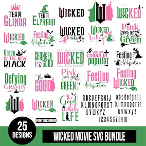 Wicked Film SVG Bundle: Broadway Fan Designs (Digitaler Download)