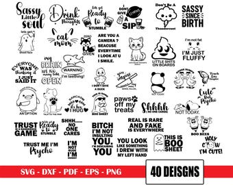 Sarcasm SVG PNG Bundle, Sassy Sarcastic Quote Sublimation Designs, Funny Svg Bundle, Sarcastic Sayings Svg Bundle, Sarcastic Quotes Svg
