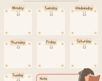 Weekly Planner Printable: 20-Page Productivity Planner (Digital Download)
