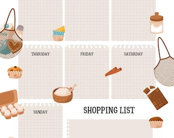 Weekly Eats(10 pages)