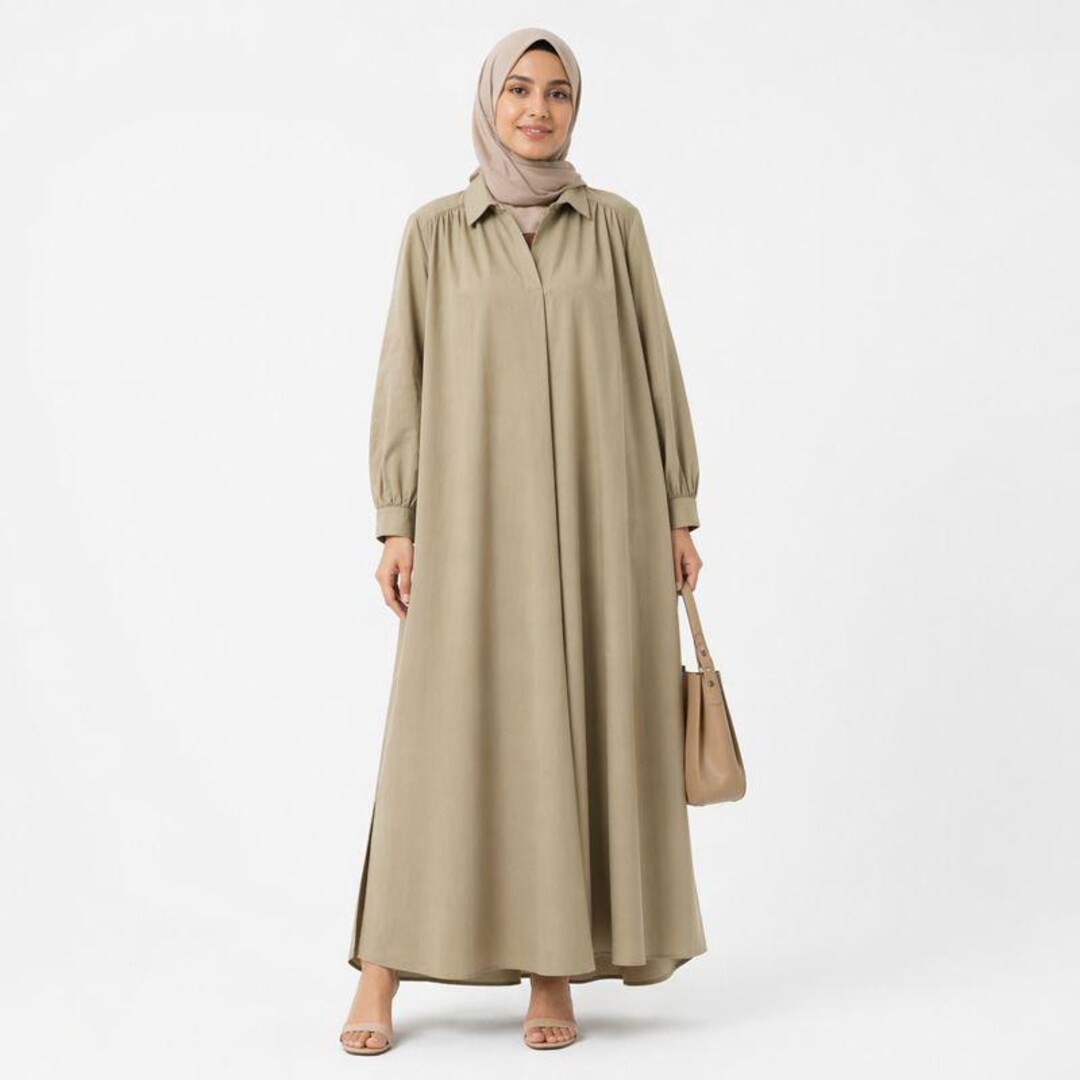Labaya Pure Cotton Abaya Dress – Modest Maxi, Loose Fit, Long Sleeve ...