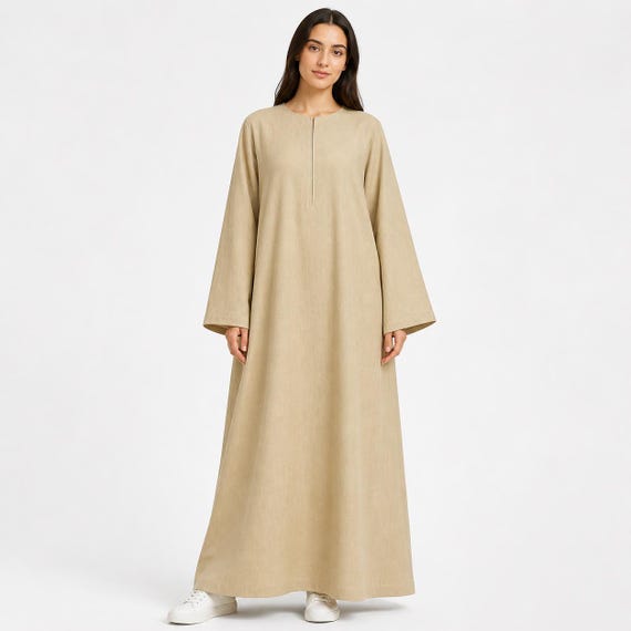 modest cotton dress Pure Zipper Abaya With Pockets – Loose Fit Maxi, Breathable Glazed Cotton and a flattering v Size:One Size(Fits up to XL) Ladies dresses SN:AVD35995 90s black mesh dress.