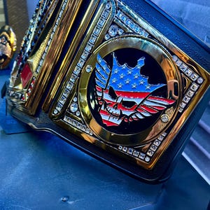 Wrestling Belt Display Stand: WWE, AEW Replica Belts image 7