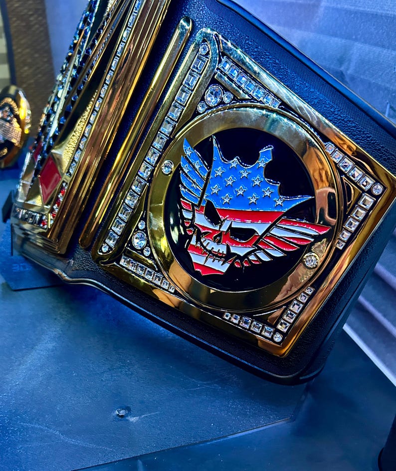 Wrestling Belt Display Stand: WWE, AEW Replica Belts image 7
