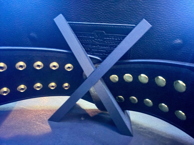 Wrestling Belt Display Stand: WWE, AEW Replica Belts image 8
