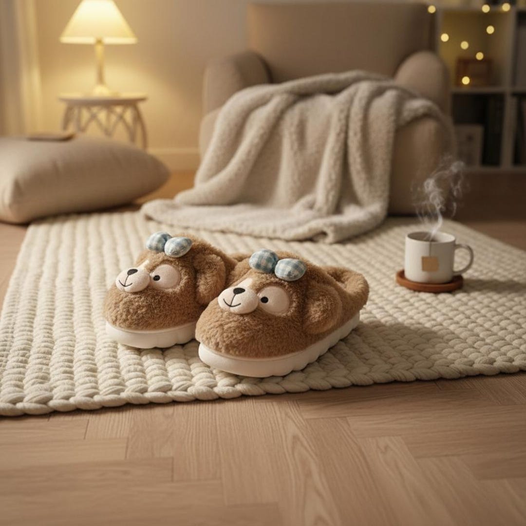 Pantoufles pelucheuses en mousse à mémoire de forme pour femme Pantoufles pelucheuses en mousse à mémoire de forme pour femme