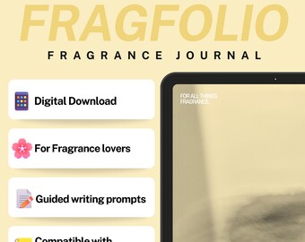 Digital Fragrance Journal Fragrance Collection Tracker Scent Planner Perfume Review for Fragrance Lovers iPad Goodnotes Notability PDF