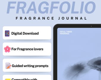 Digital Fragrance Journal Fragrance Collection Tracker Scent Planner Perfume Review for Fragrance Lovers iPad Goodnotes Notability PDF