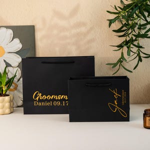 25 pezzi di sacchetti di carta con diverse opzioni di modello, regalo personalizzato per lo sposo con logo, sacchetti di carta ecologici con logo personalizzato, sacchetti regalo personalizzati