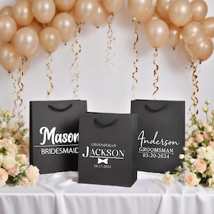 Personalized Wedding Bags,Luxury Proposal Bags,Groom Gift Bag,Gift Bag for Wedding, Best Man Gift Bag, Wedding Gift, Groomsman Proposal