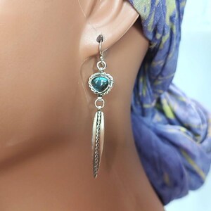 Sterling Silber Labradorit Ohrringe: Handgemachter Handwerker Schmuck