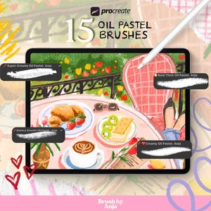 オイルパステル Procreate ブラシ：iPad とデジタルアートのためのリアルなデジタルテクスチャ