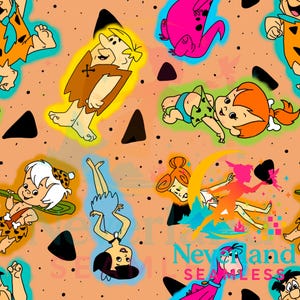 Flintstones Seamless, Yabba Dabba Doo Seamless