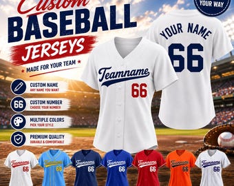 Personalized Baseball Jersey Custom Name Number logo Team Sport Shirt,Valentine Day Birthday Gift Game Day Jersey for Baseball Fans Uniform