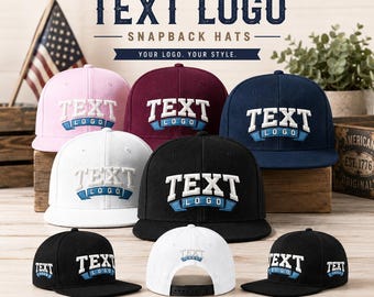 Custom Embroidery Baseball Cap with 4-Sided,Personalized 3D Text Logo Dad Hat,Unisex Baseball Cap,Bridesmaid & BestMan Gifts