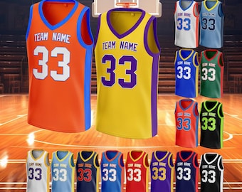 Custom Basketball Jersey Personalized Embroidered Printed Team Tank Top for Basketball Fan Lovers Players