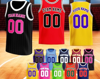 Custom Basketball Jersey Embroidered Printed Personalized Name Number Logo Replica Team Tank Top for Men Women kids Toddlers