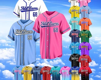 Custom Classic Baseball Jersey,Personalized Stitched Printed Team Shirt,Customized Any Colour Baseball Family Jersey