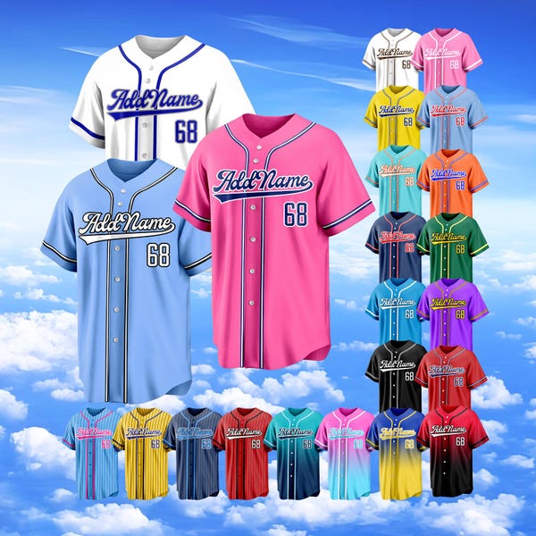 Custom Classic Baseball Jersey,Personalized Stitched Printed Team Shirt,Customized Any Colour Baseball Family Jersey