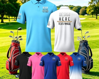 Custom Polo Shirt with Personalized Text Logo, Embroidery Business Uniform, Family Matching Polo Shirts,Custom Group Event Polo Shirts