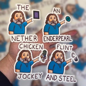 Minecraft Film Steve Vinyl Aufkleber