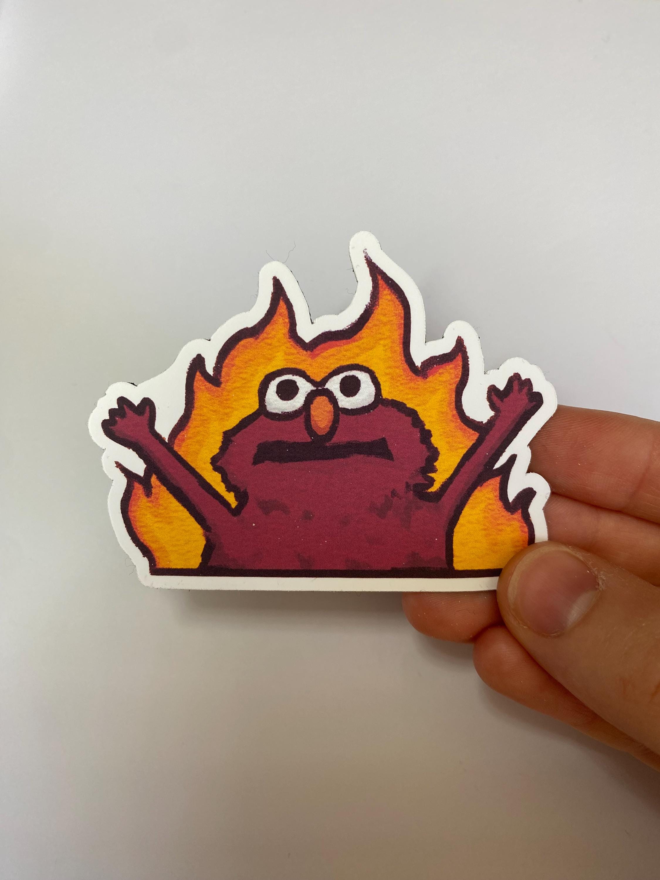 Elmo on Fire Magnets - Etsy
