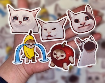 Meme Cats Vinyl Stickers