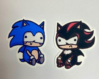 Sonic and Shadow Vinyl Stickers
