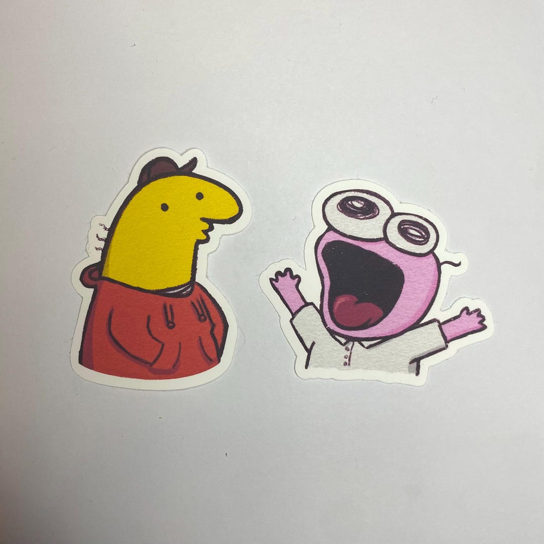 Smiling Friends | Pim and Charlie - Vinyl Stickers - Etsy