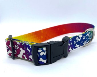 Rainbow Bones Collar