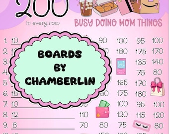 200 WTA Bingo Board