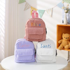 Personalized Children&#39;s Backpack,Customized Baby&#39;s Backpack,Personalized Baby Preschool Bags,Customized bag for kids with hand embroidery