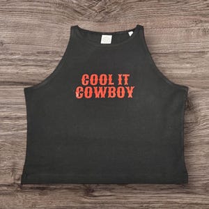 Custom Cowboy Slogan Crop Top: Women&#39;s Western Apparel