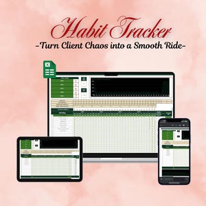 Daily Habit Tracker - Stay Organized and Achieve Your Goals Effortlessly with this Digital Planner