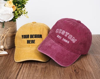 Aangepaste geborduurde hoed, tekst/logo baseballpet, gepersonaliseerde bruidsmeisjepet, team, studentenclubhoed, aangepaste petten, vrijgezellenfeest cadeau voor hem/haar