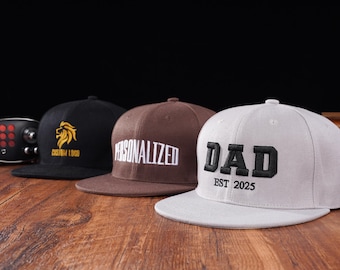 Custom 3D Text Embroidered Hat,Custom Flat Bill Hat,Personalized Hats,Custom logo Hat ,Sorority hat,Dad Baseball Cap,Customize Hats for Men
