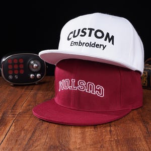 Custom Text Hat Embroidered Logo hat,Personalized Custom Embroidered Snapback,Dad Cap,Gift for Him Her,Bachelorette Party Gift,Custom caps