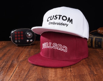 Custom Text Hat Embroidered Logo hat,Personalized Custom Embroidered Snapback,Dad Cap,Gift for Him Her,Bachelorette Party Gift,Custom caps