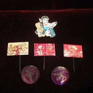 Very old set of 6 cartoon &quot; No Pogodi &quot; Wolf bunny made in USSR (CCCP)