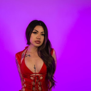 Red Corsella Bodysuit - Ravewear Outfit, Rave Clothing, Festival Women Outfit, Bottle Girl, Exotic Dancewear