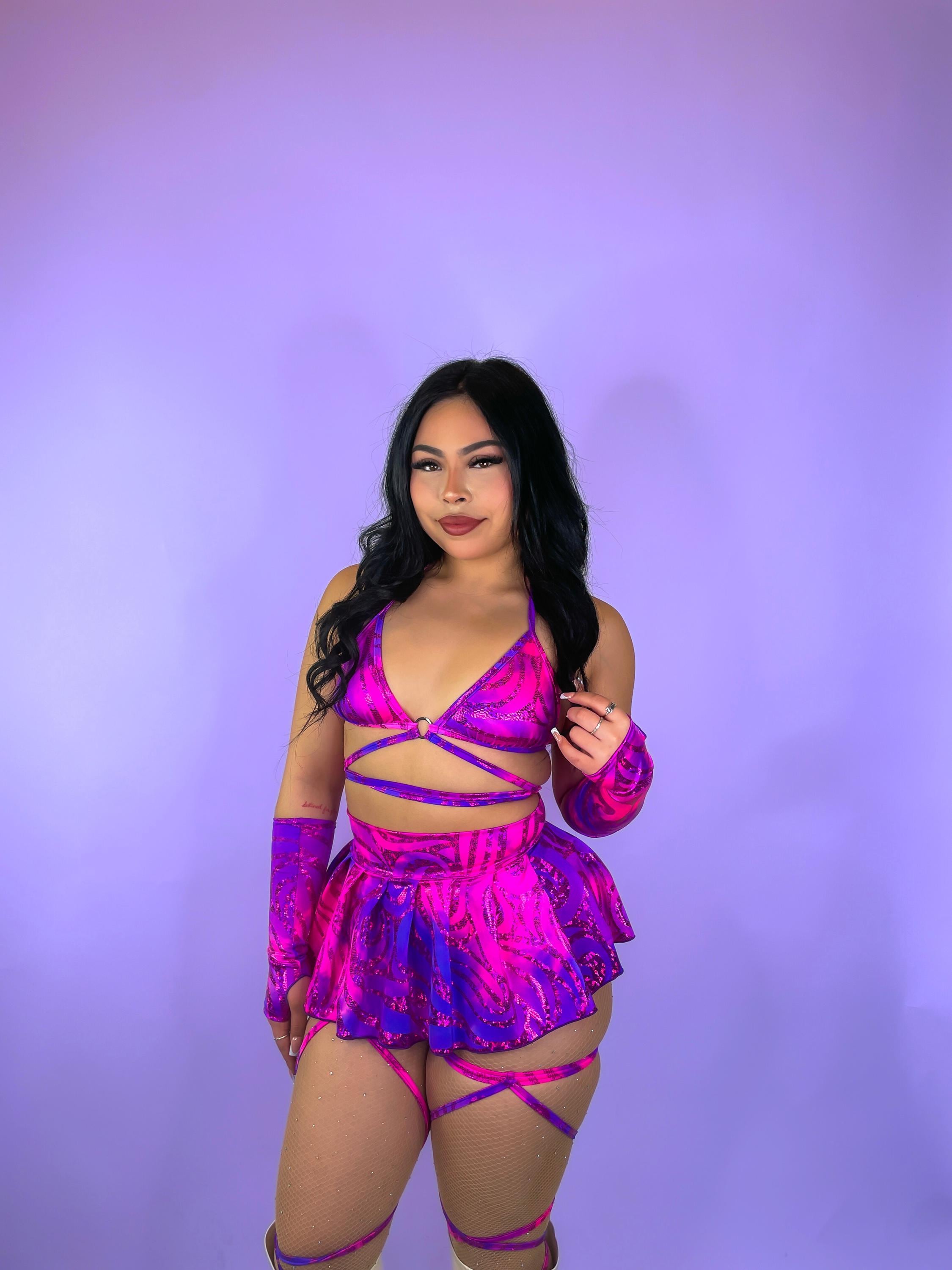 Purple Rave Dress - Etsy
