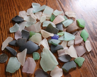 Sea glass lot authentic Nova Scotia FREE SHIPPING beach find 400 grams