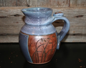 Pottery blue jug - Nova Scotia Lynch