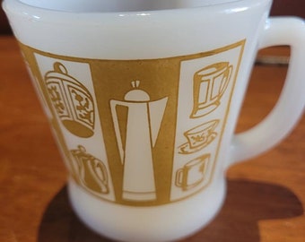 Fire King Coffee Pot - Etsy