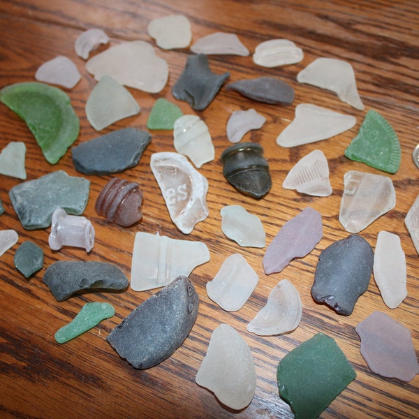 Sea glass lot authentic Nova Scotia FREE SHIPPING beach find 400 grams