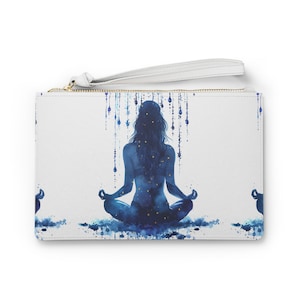 Zen Vibe Vegan Leder Armband Minimalistische Frauen Geschenk Indigo Geldbörse Chic Kupplung Stadion Größe Brieftasche Abend Geldbörse