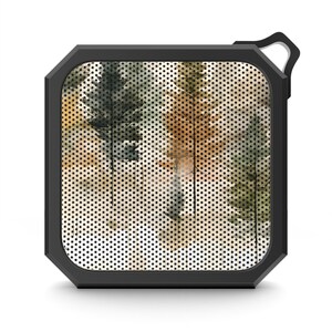 Altavoz compacto impermeable con estampado natural, con Bluetooth y clip, para exteriores, música, portátil, regalo de viaje, para adolescentes, playa, camping