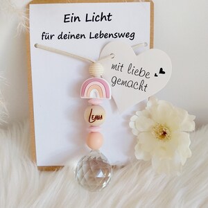Sonnenfänger als Geschenk zur Geburt, Taufe oder Babyparty. Personalisiertes Geschenk zur Geburt, Geschenk Neugeborenes, personliertes Geschenk Taufe, Geschek Taufpatin